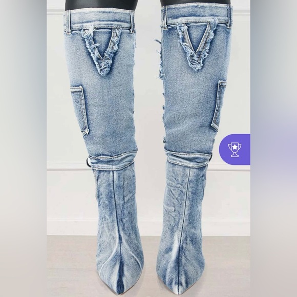 Denim Boots - Picture 2 of 3